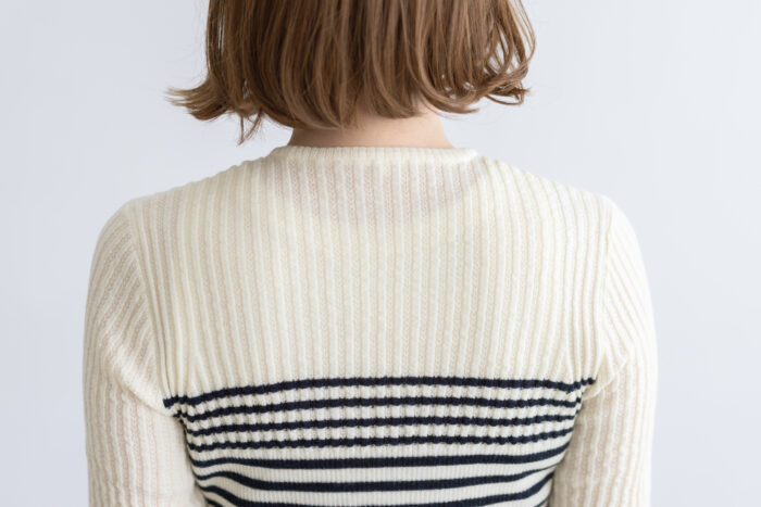 存在すること ニットプルオーバー border 5