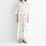 BN2637 Wide Belt Dress off white