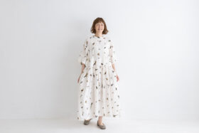 BN2637 Wide Belt Dress off white 6 BN2637 Wide Belt Dress off white 6