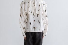 BN2638 Big Collor Wide Blouse off white 3 BN2638 Big Collor Wide Blouse off white 3