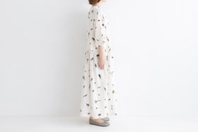 BN2637 Wide Belt Dress off white 2 BN2637 Wide Belt Dress off white 2