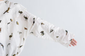 BN2638 Big Collor Wide Blouse off white 4 BN2638 Big Collor Wide Blouse off white 4