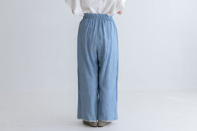 BN2643 Ruffle Tuck Pants L.Blue 3 BN2643 Ruffle Tuck Pants L.Blue 3