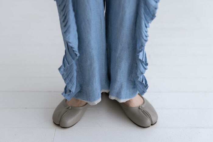 BN2643 Ruffle Tuck Pants L.Blue 5 BN2643 Ruffle Tuck Pants L.Blue 5