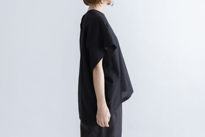 BN2544 Long Woven-T black 2 BN2544 Long Woven-T black 2