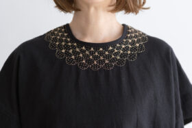 BN2545 Embroidery Woven-T black 4 BN2545 Embroidery Woven-T black 4