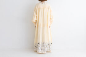 BN2632 Bird Dress ecru 3 BN2632 Bird Dress ecru 3