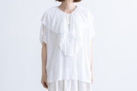 Shida frill skipper pullover white 1 Shida frill skipper pullover white 1