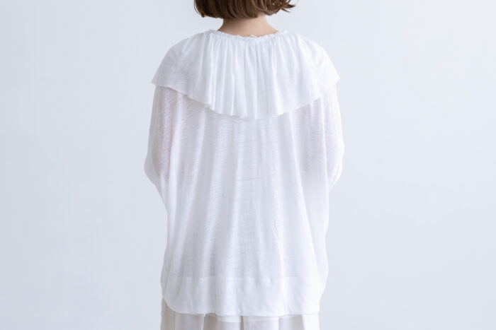 Shida frill skipper pullover white 3 Shida frill skipper pullover white 3
