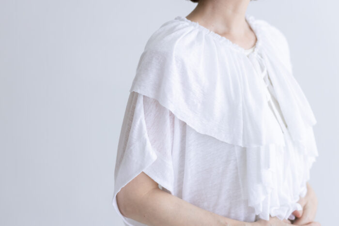 Shida frill skipper pullover white 4 Shida frill skipper pullover white 4
