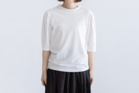 Shida puff sleeve T-shirt white 1 Shida puff sleeve T-shirt white 1