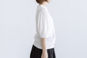 Shida puff sleeve T-shirt white 2 Shida puff sleeve T-shirt white 2