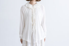 Shida 2way frill cardigan white 1 Shida 2way frill cardigan white 1