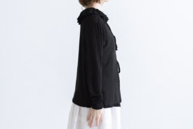 Shida 2way frill cardigan black 2 Shida 2way frill cardigan black 2