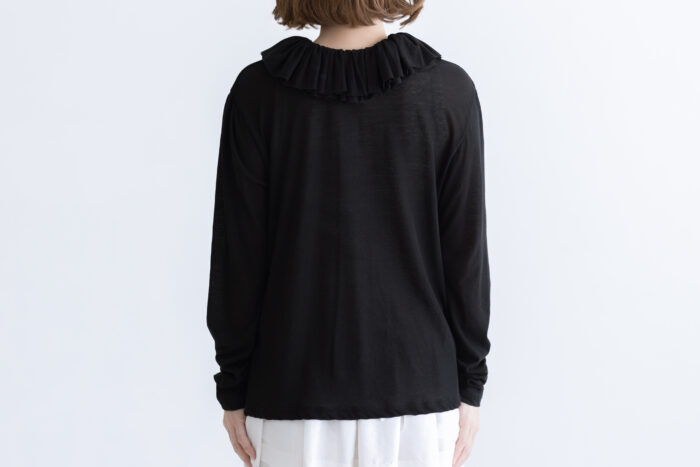 Shida 2way frill cardigan black 3 Shida 2way frill cardigan black 3