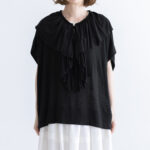 Shida frill skipper pullover  black