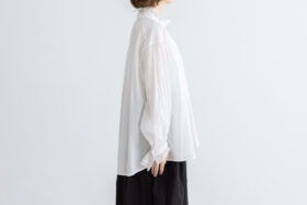 み空 スタンドレースブラウス off white 2