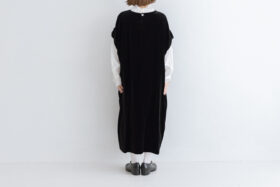 可惜夜 ノースリーブドレス black 3