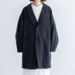 薄雲 コートジャケット  brown check