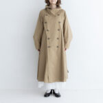 織月 ワイドトレンチコート  khaki