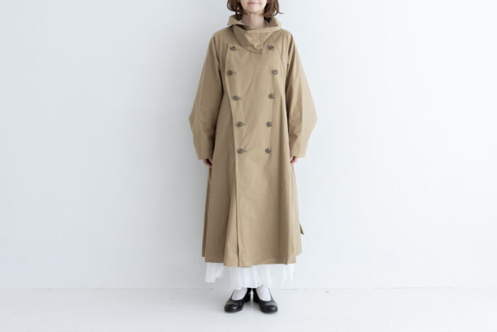 織月 ワイドトレンチコート  khaki 1