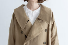 織月 ワイドトレンチコート  khaki 5