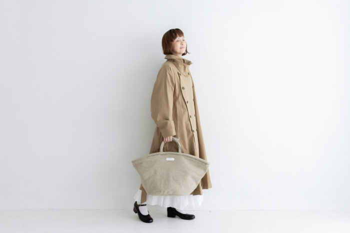 織月 ワイドトレンチコート  khaki 6