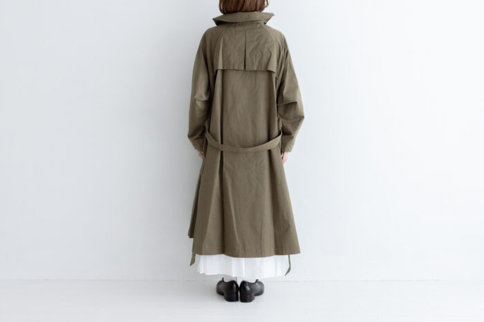 織月 ワイドトレンチコート  dark khaki 3