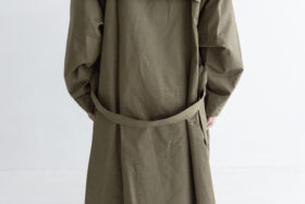 織月 ワイドトレンチコート  dark khaki 5