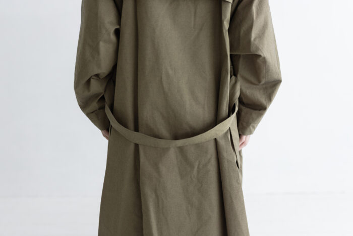 織月 ワイドトレンチコート  dark khaki 5