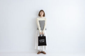 OMT PRINT CORDUROY MINI TOTE BAG black 4