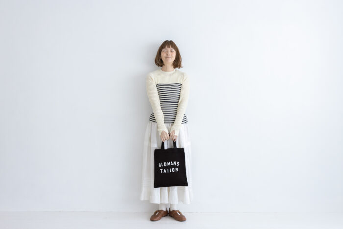 OMT PRINT CORDUROY MINI TOTE BAG black 4