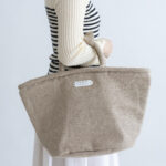 LINEN MARCHE BAG(S) beige
