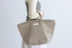 LINEN MARCHE BAG(S) beige 2