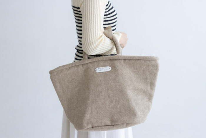 LINEN MARCHE BAG(S) beige 2