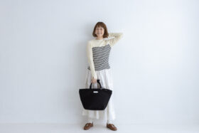 LINEN MARCHE BAG(S) black 4