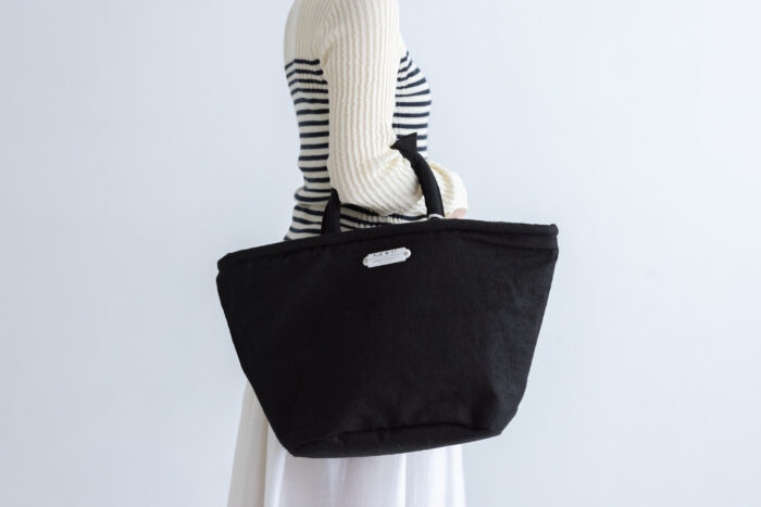 LINEN MARCHE BAG(S) black 1