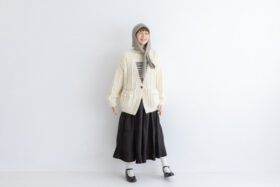 自然の色：モヘアニットカーディガン off white 6