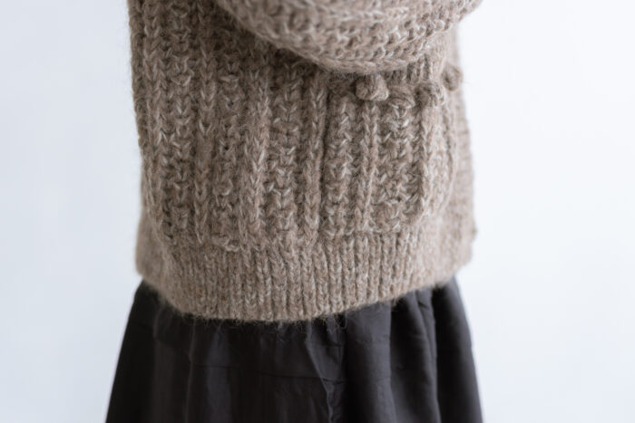 自然の色：モヘアニットカーディガン brown 5