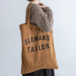 OMT PRINT CORDUROY TOTE BAG brown