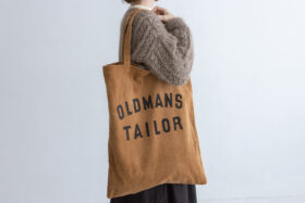 OMT PRINT CORDUROY TOTE BAG brown 2
