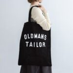 OMT PRINT CORDUROY TOTE BAG black