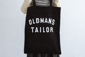 OMT PRINT CORDUROY TOTE BAG black 2