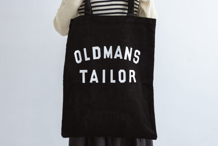 OMT PRINT CORDUROY TOTE BAG black 2
