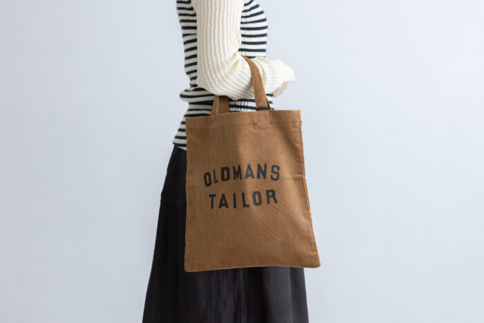 OMT PRINT CORDUROY MINI TOTE BAG brown 1