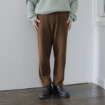 WOOL CASHIMERE KNIT PANTS brown