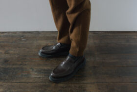 WOOL CASHIMERE KNIT PANTS brown 5