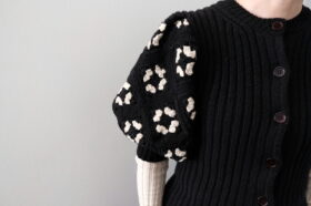 No.8352  GRANNY SQUARE PUFF SLEEVE CARDIGAN  8-10月 4