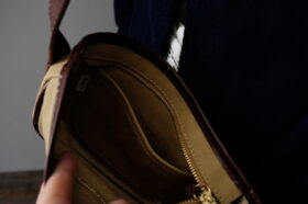 No.8311  COMBINATION SHOULDER BAG beige  8-10月 2