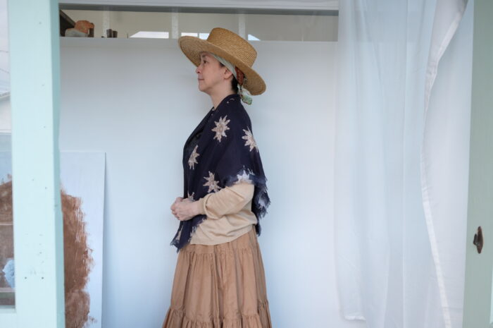 No.8323  BISCUIT GAUZE SHAWL  8-10月 2